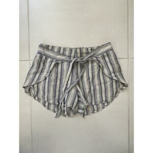 Patagonia Shorts Tie Front Striped Mid Rise Garden Island